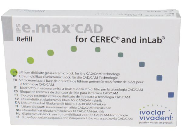 IPS e.max CAD Cer/inLab LT C4 C14 5 pz.
